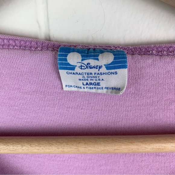 Vintage Disney Mickey Mouse Single Stitch Shirt Purple Adult Unisex Large - Picture 3 of 6